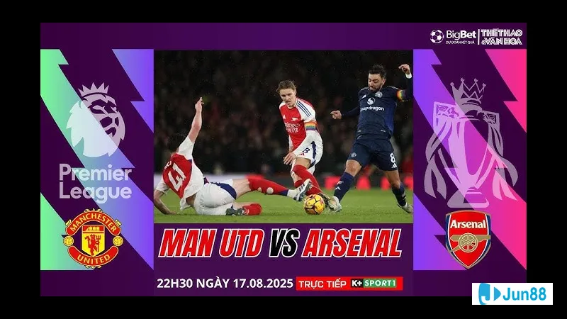 Trận đấu trực tiếp giữa MU và Arsenal ngày 17/8